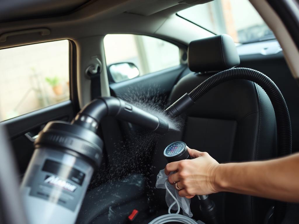 Tepování a čištění interiéru automobilu